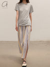 BASERANGE Skirt France BAS-SKST-PO-SU25-TW MARTINIQUE STRIPE